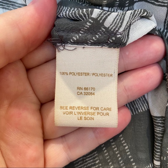 Free People Semi Sheer Plaid Button-Up Blouse - Picture 7 of 8